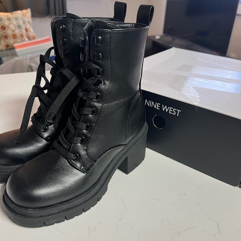 Nine West Juna Combat Boots
